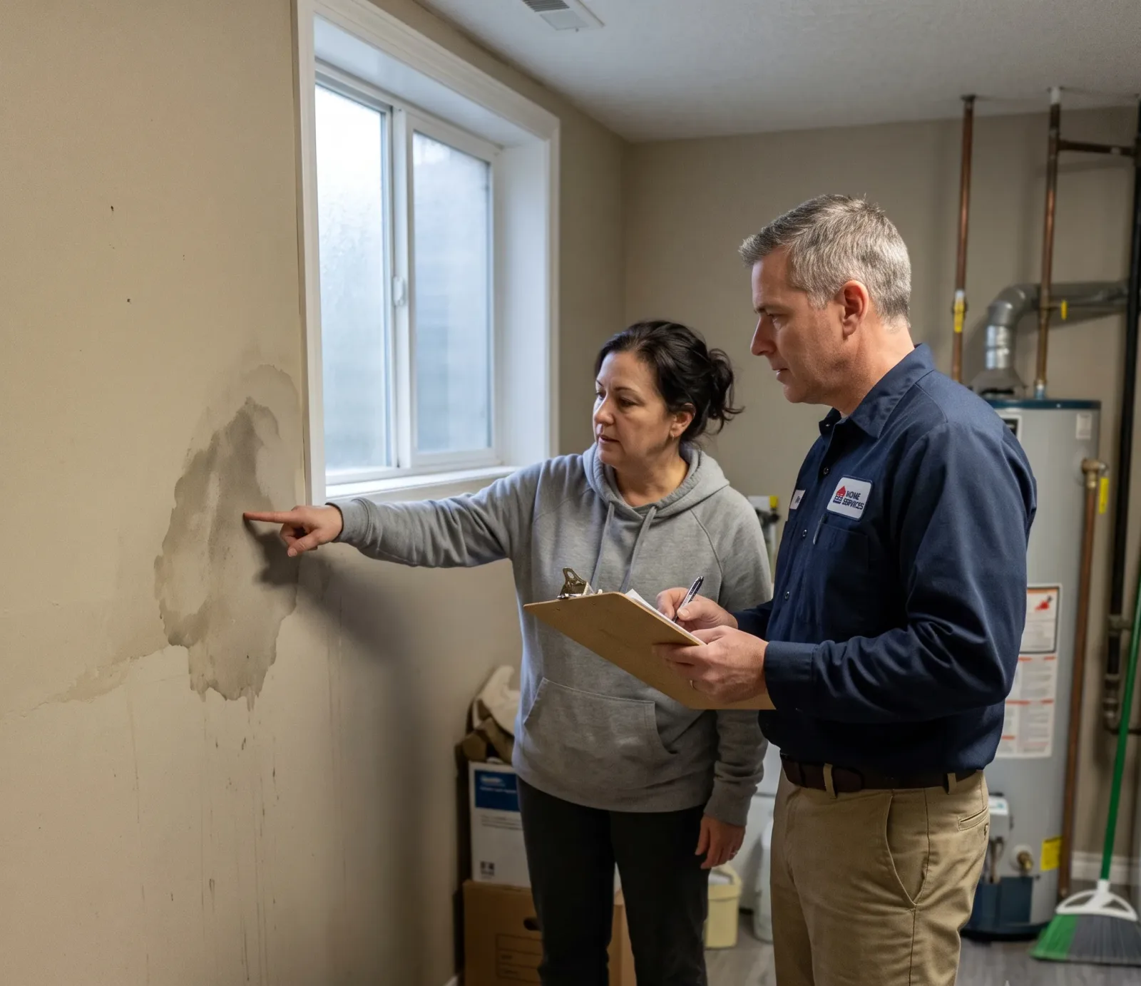 Emergency water extraction being performed at a property in Lakeville, MN